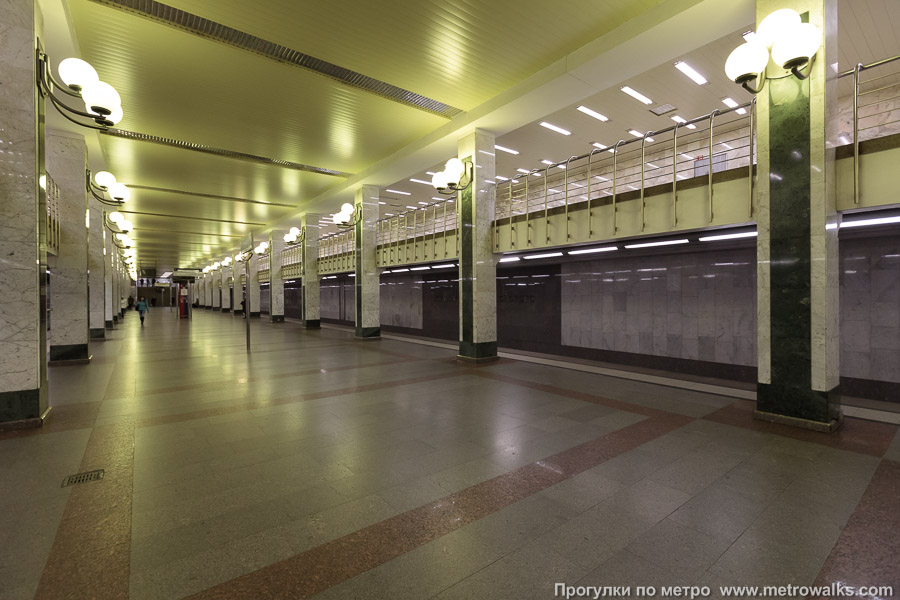 Станция Бульвар Дмитрия Донского (Серпуховско-Тимирязевская линия, Москва). Вид по диагонали.