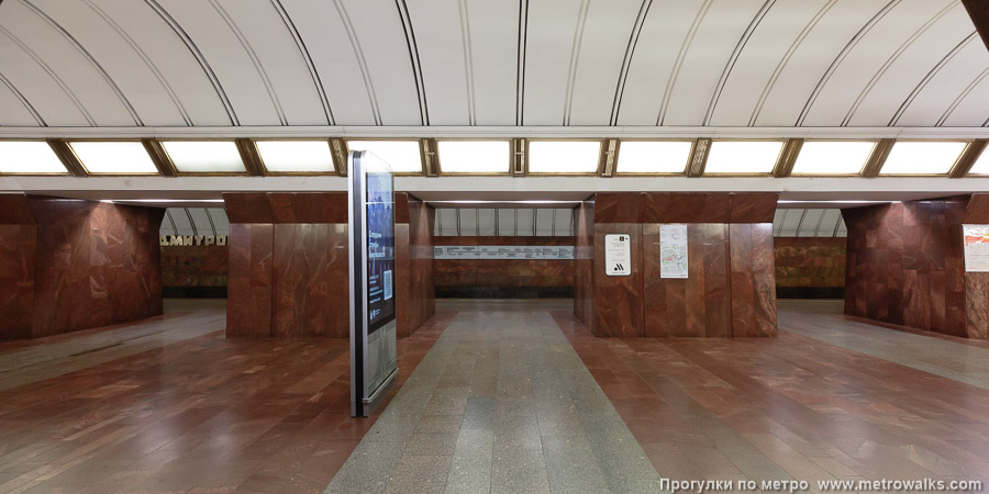 Станция Дмитровская (Серпуховско-Тимирязевская линия, Москва). Поперечный вид, проходы между пилонами из центрального зала на платформу. 15 июня 2025. Станция Дмитровская (Серпуховско-Тимирязевская линия, Москва). Поперечный вид, проходы между пилонами из центрального зала на платформу.