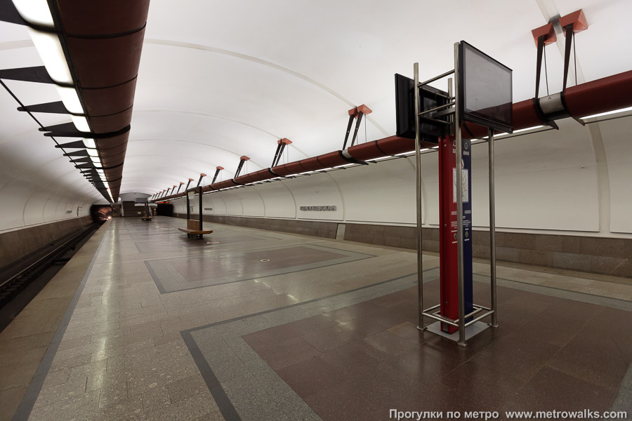 Станция Кожуховская (Люблинско-Дмитровская линия, Москва). Вид по диагонали.