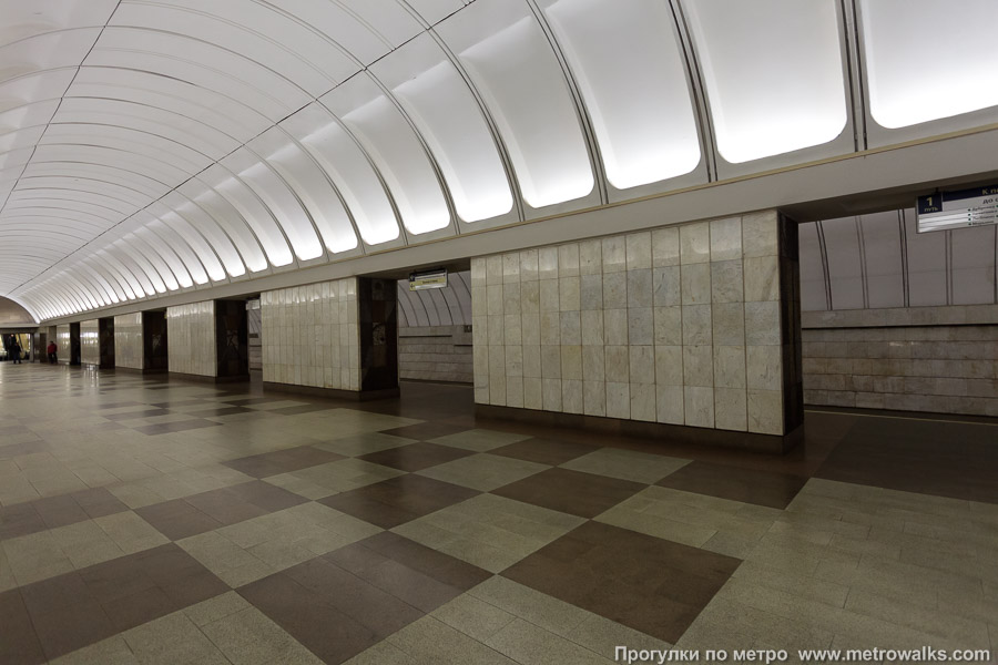 Станция Крестьянская Застава (Люблинско-Дмитровская линия, Москва). Вид по диагонали.