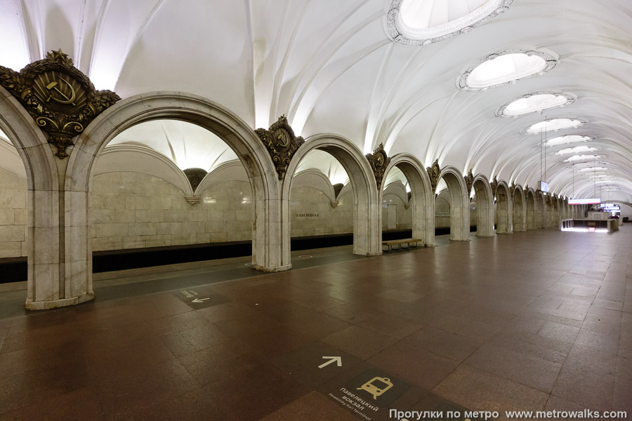 Станция Павелецкая (Замоскворецкая линия, Москва). Вид по диагонали.