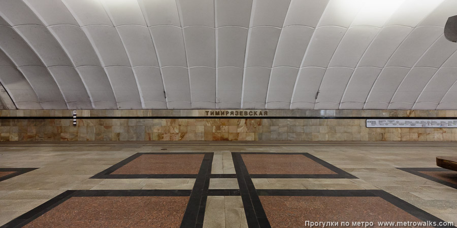 Станция Тимирязевская (Серпуховско-Тимирязевская линия, Москва). Поперечный вид. 15 июня 2025. Станция Тимирязевская (Серпуховско-Тимирязевская линия, Москва). Поперечный вид.