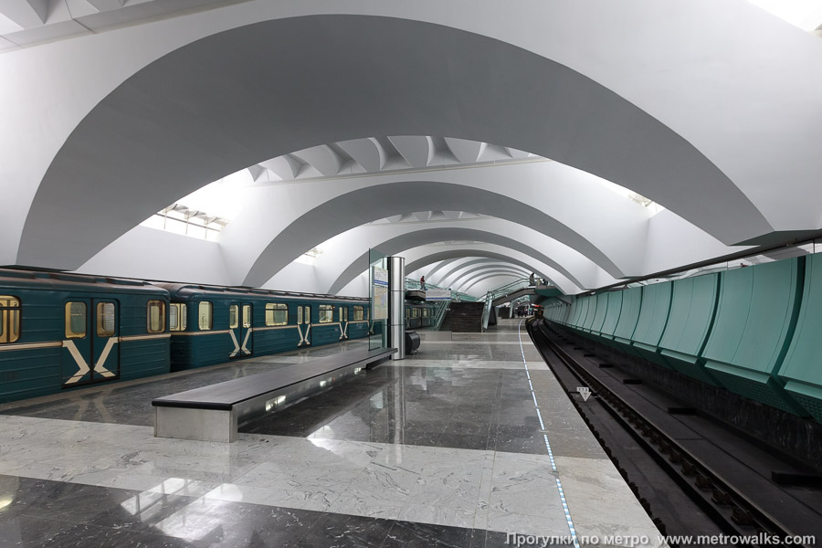 Станция Зябликово (Люблинско-Дмитровская линия, Москва). Вид по диагонали.