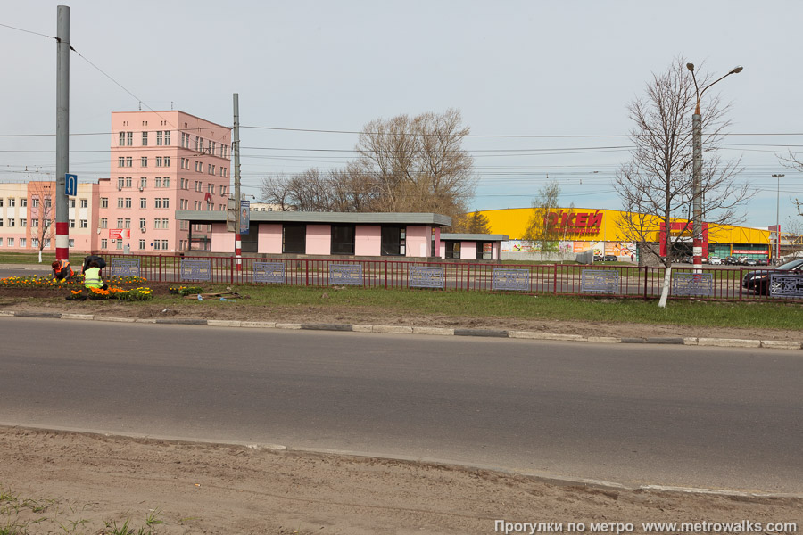 Станция Кировская (Автозаводско-Нагорная линия, Нижний Новгород). Общий вид окрестностей станции.