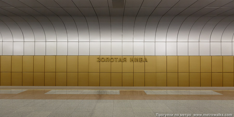 Станция Золотая нива (Дзержинская линия, Новосибирск). Поперечный вид.