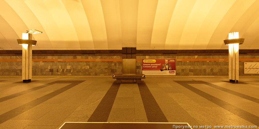 Станция Ладожская (Правобережная линия, Санкт-Петербург). Поперечный вид.