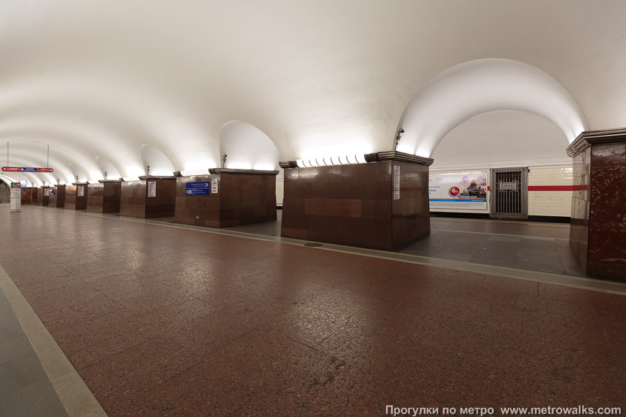 Станция Площадь Ленина (Кировско-Выборгская линия, Санкт-Петербург). Вид по диагонали.