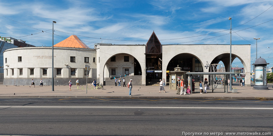 Станция Старая Деревня (Фрунзенско-Приморская линия, Санкт-Петербург). Наземный вестибюль станции.