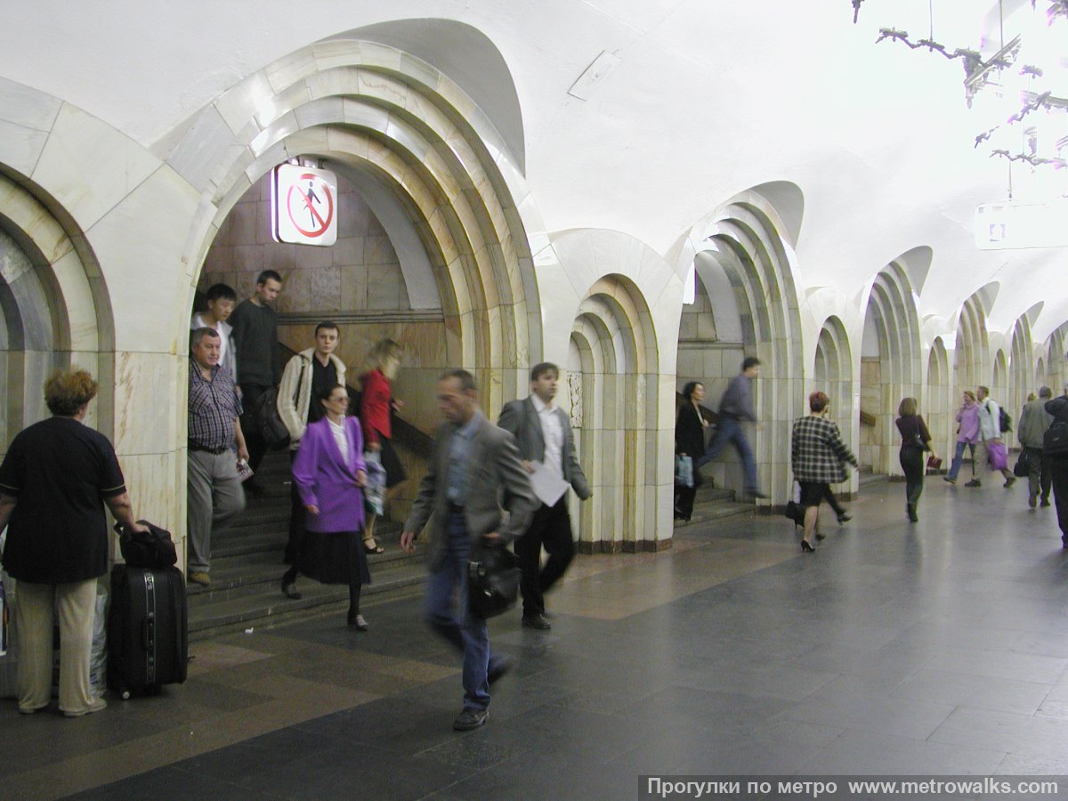 Фотография станции Добрынинская (Кольцевая линия, Москва). Около перехода.