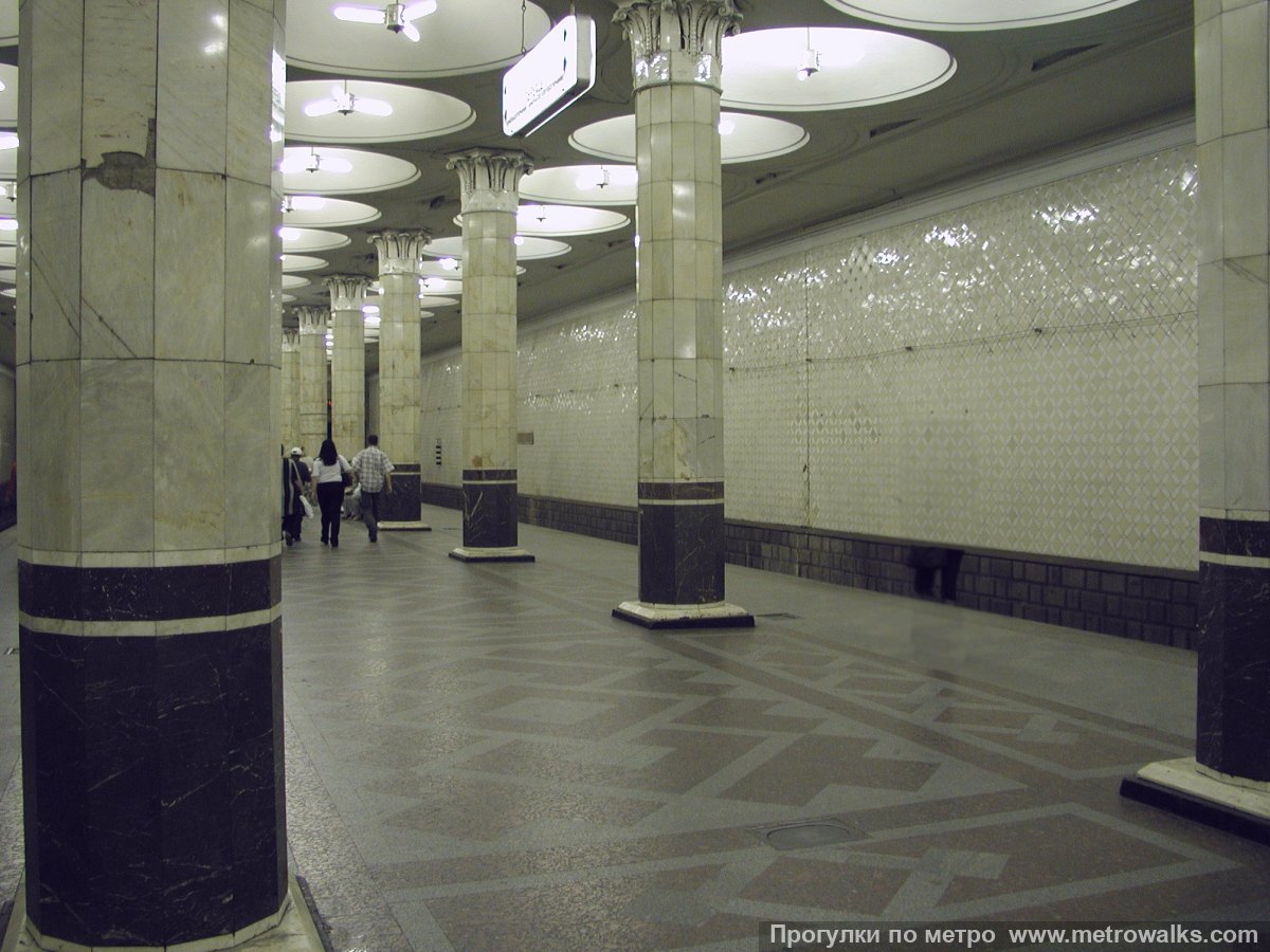 Фотография станции Киевская (Филёвская линия, Москва). Вид по диагонали.