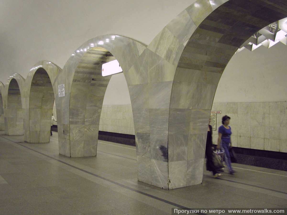 Фотография станции Кузнецкий Мост (Таганско-Краснопресненская линия, Москва). Вид по диагонали.