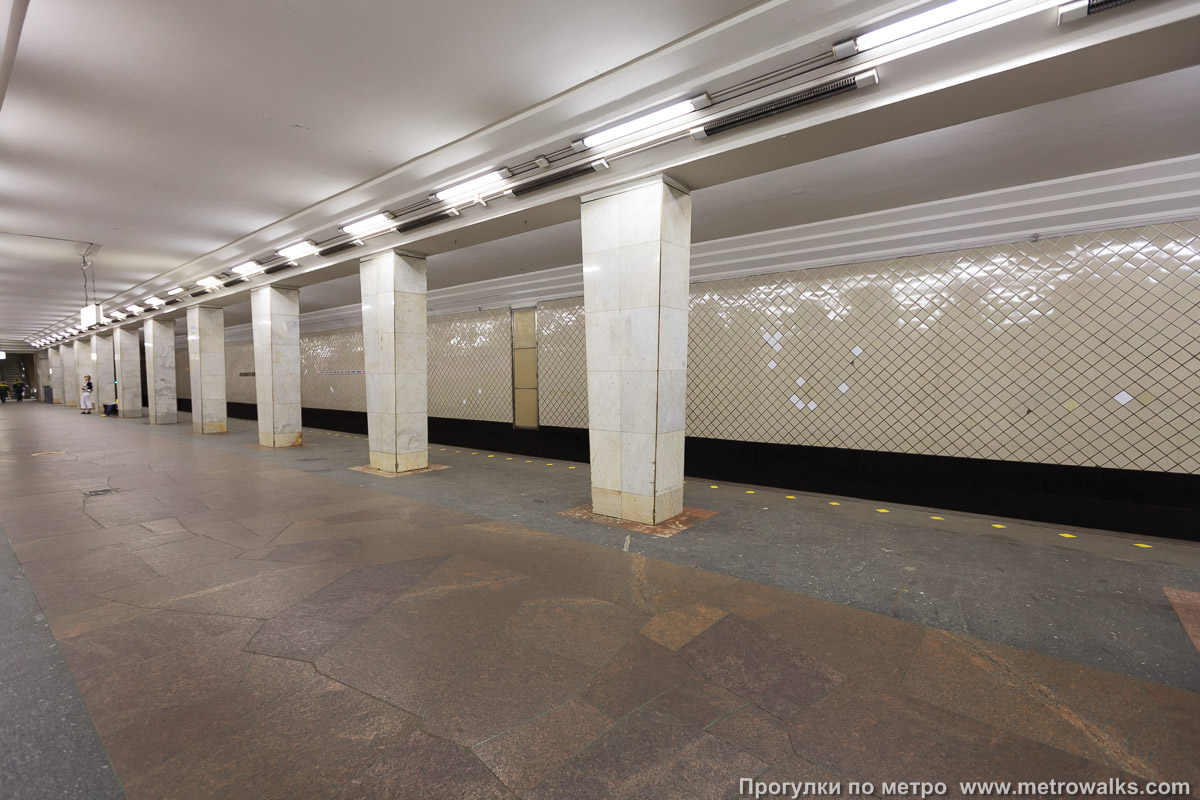 Фотография станции Ленинский проспект (Калужско-Рижская линия, Москва). Вид по диагонали.