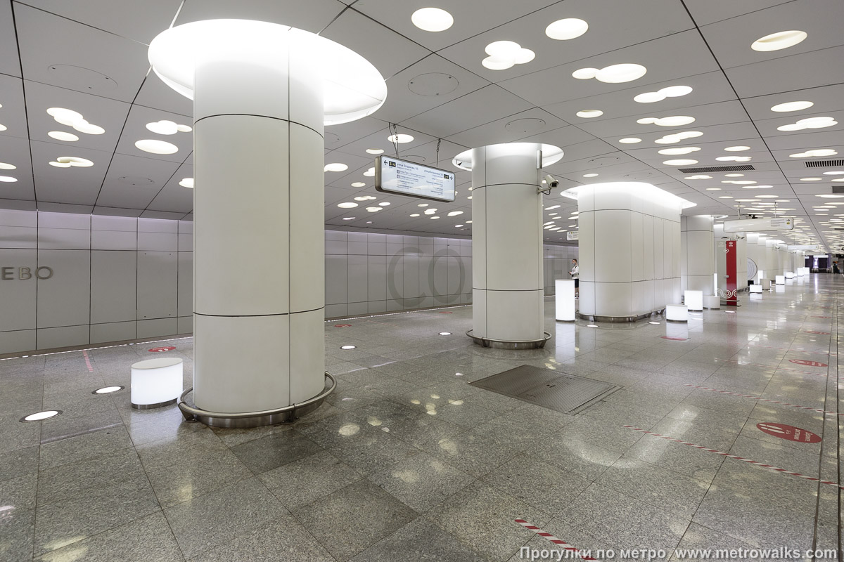 Фотография станции Солнцево (Солнцевская линия, Москва). Вид по диагонали.