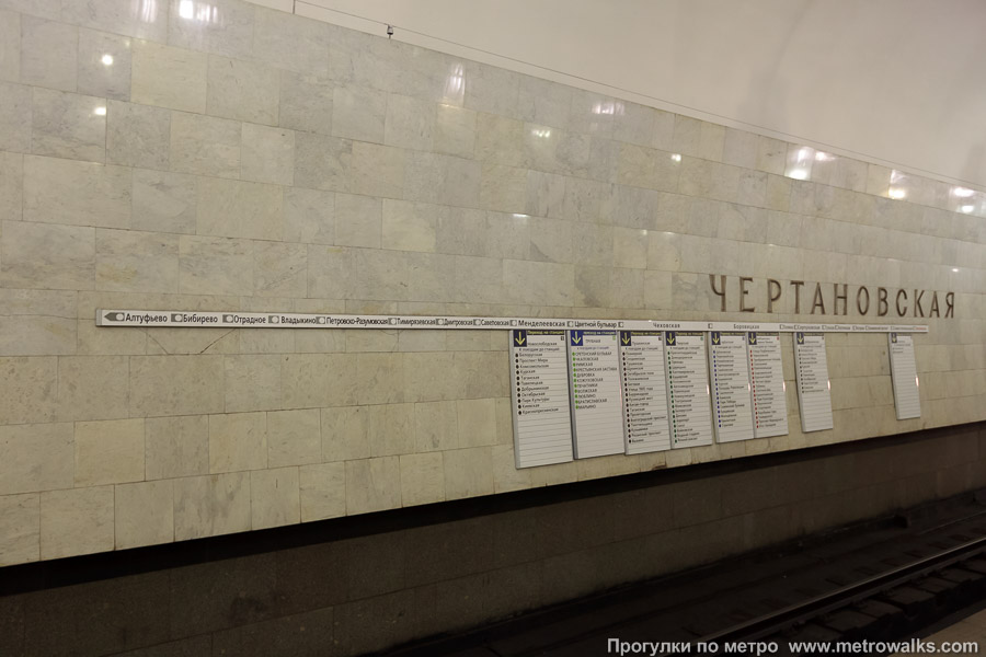 Станция Чертановская (Серпуховско-Тимирязевская линия, Москва). Путевая стена.