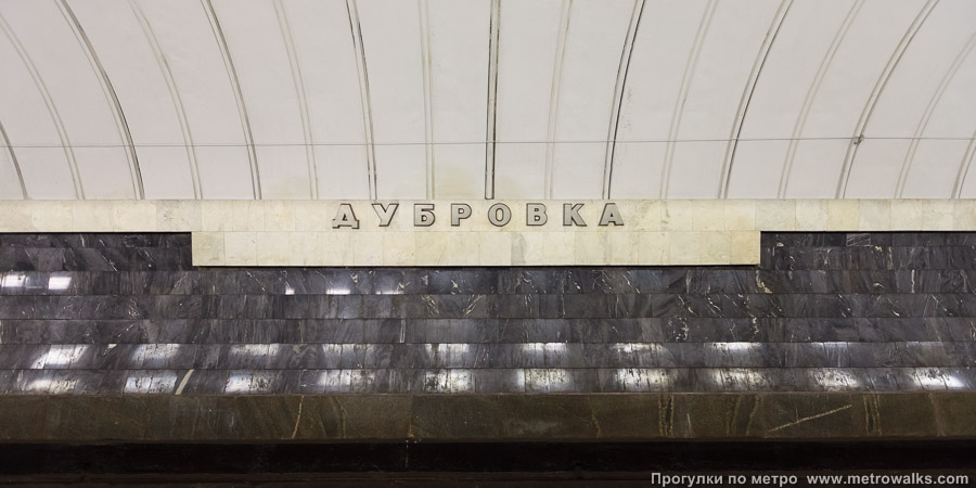 Станция Дубровка (Люблинско-Дмитровская линия, Москва). Путевая стена.