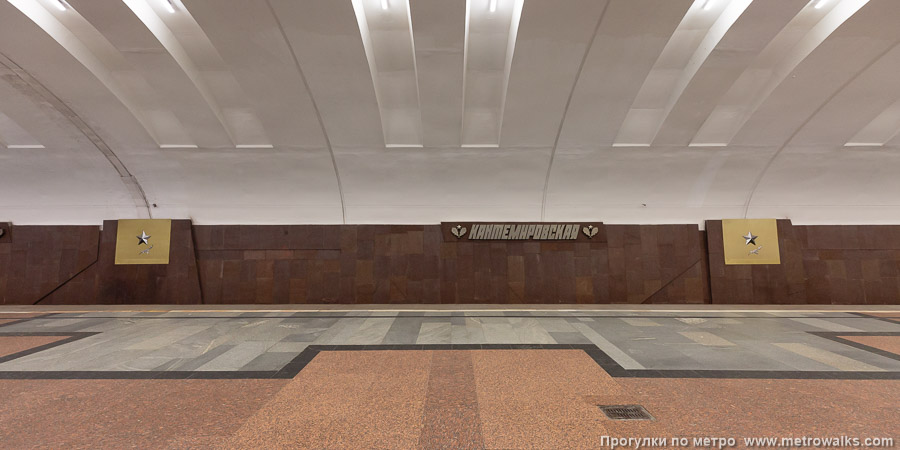 Станция Кантемировская (Замоскворецкая линия, Москва). Поперечный вид.