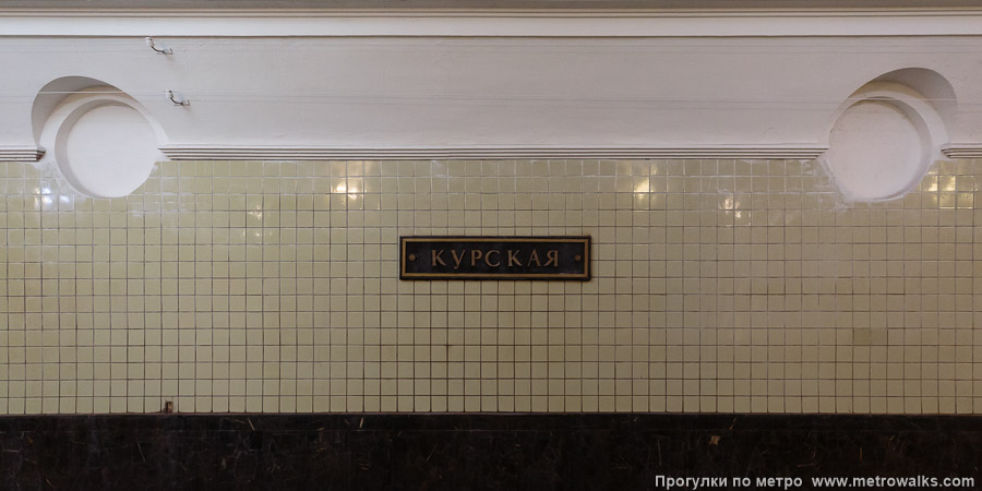 Станция Курская (Арбатско-Покровская линия, Москва). Путевая стена.
