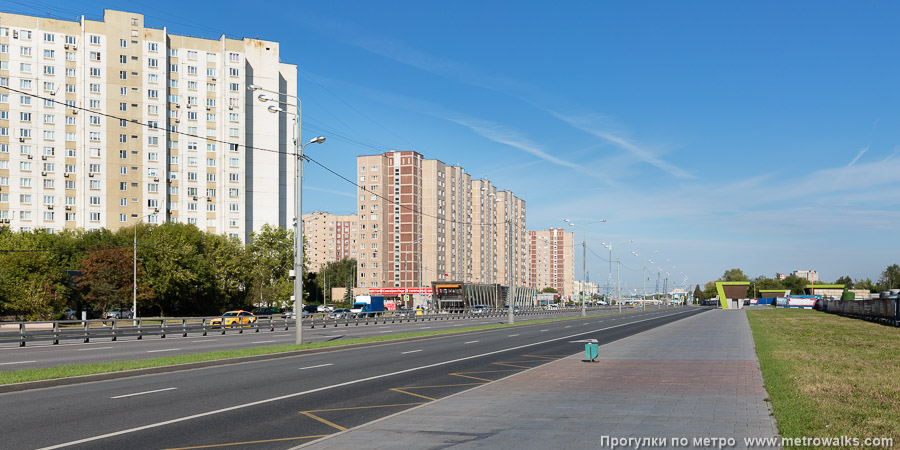 Станция Лермонтовский проспект (Таганско-Краснопресненская линия, Москва). Общий вид окрестностей станции. Лермонтовский проспект.