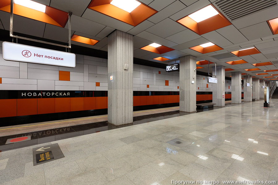 Станция Новаторская (Троицкая линия, Москва). Вид по диагонали.