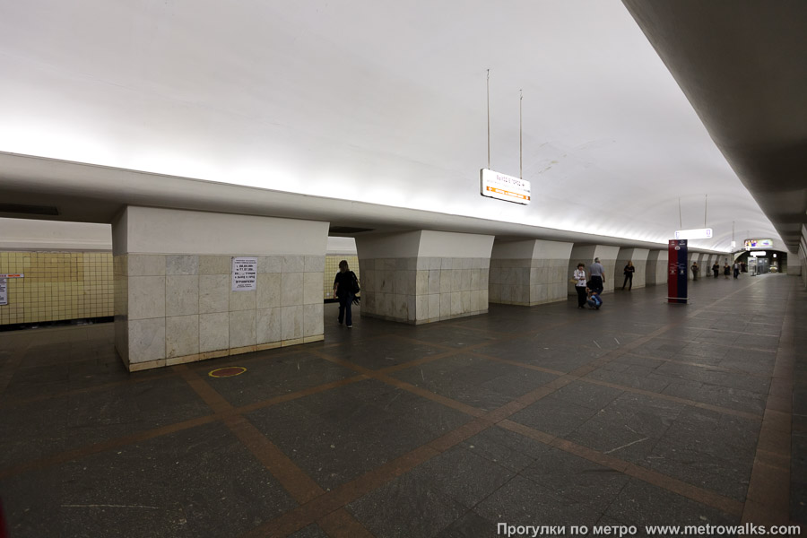 Станция Октябрьская (Калужско-Рижская линия, Москва). Вид по диагонали.