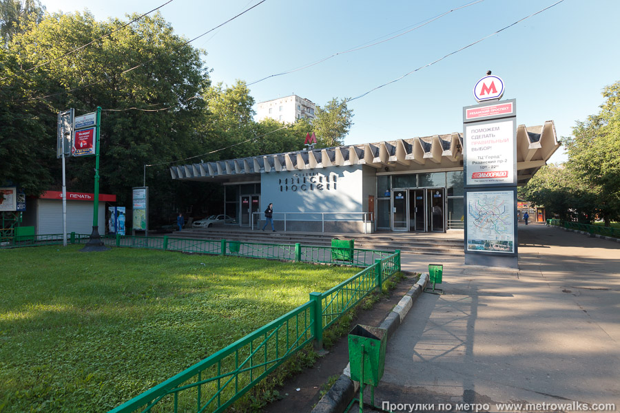 Станция Рязанский проспект (Таганско-Краснопресненская линия, Москва). Наземный вестибюль станции.