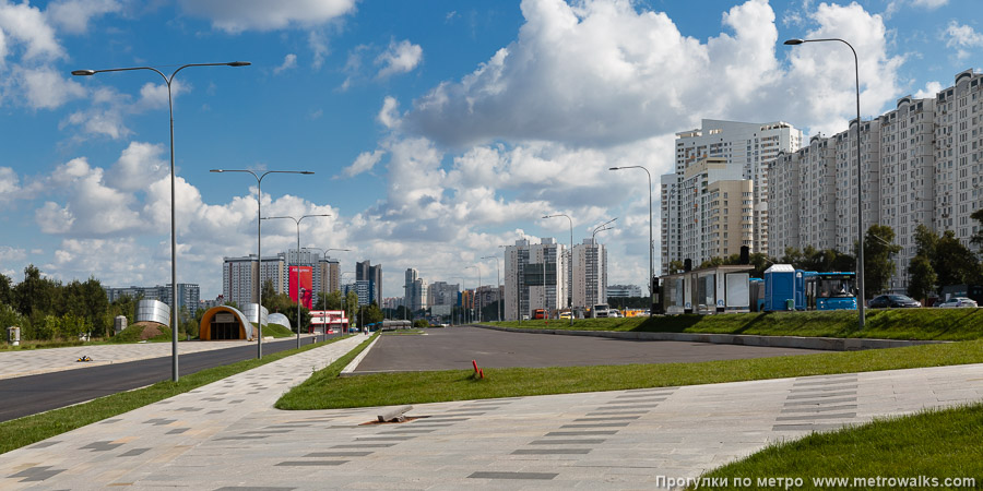 Станция Тропарёво (Сокольническая линия, Москва). Общий вид окрестностей станции.