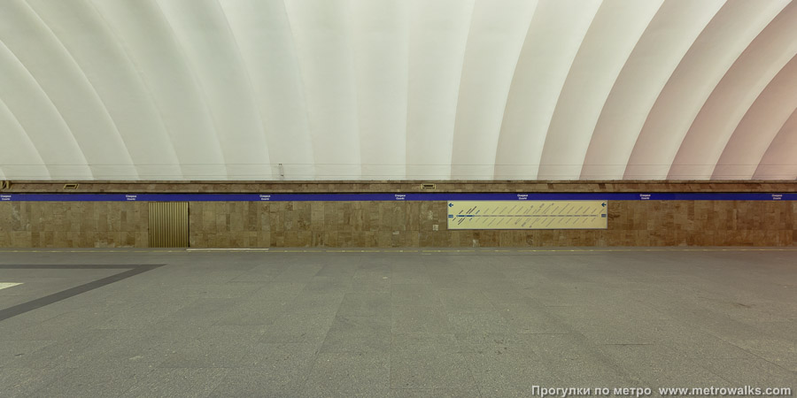 Станция Озерки (Московско-Петроградская линия, Санкт-Петербург). Поперечный вид.