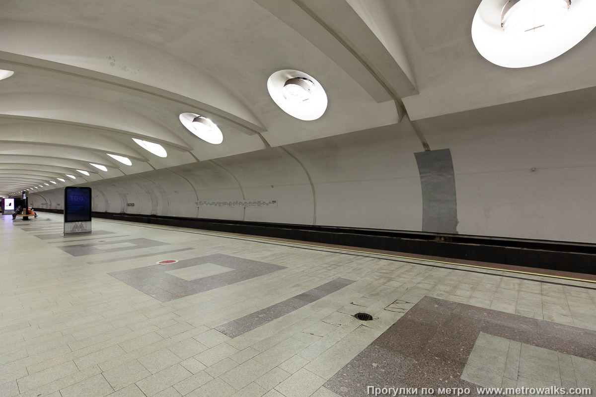 Фотография станции Алтуфьево (Серпуховско-Тимирязевская линия, Москва). Вид по диагонали.