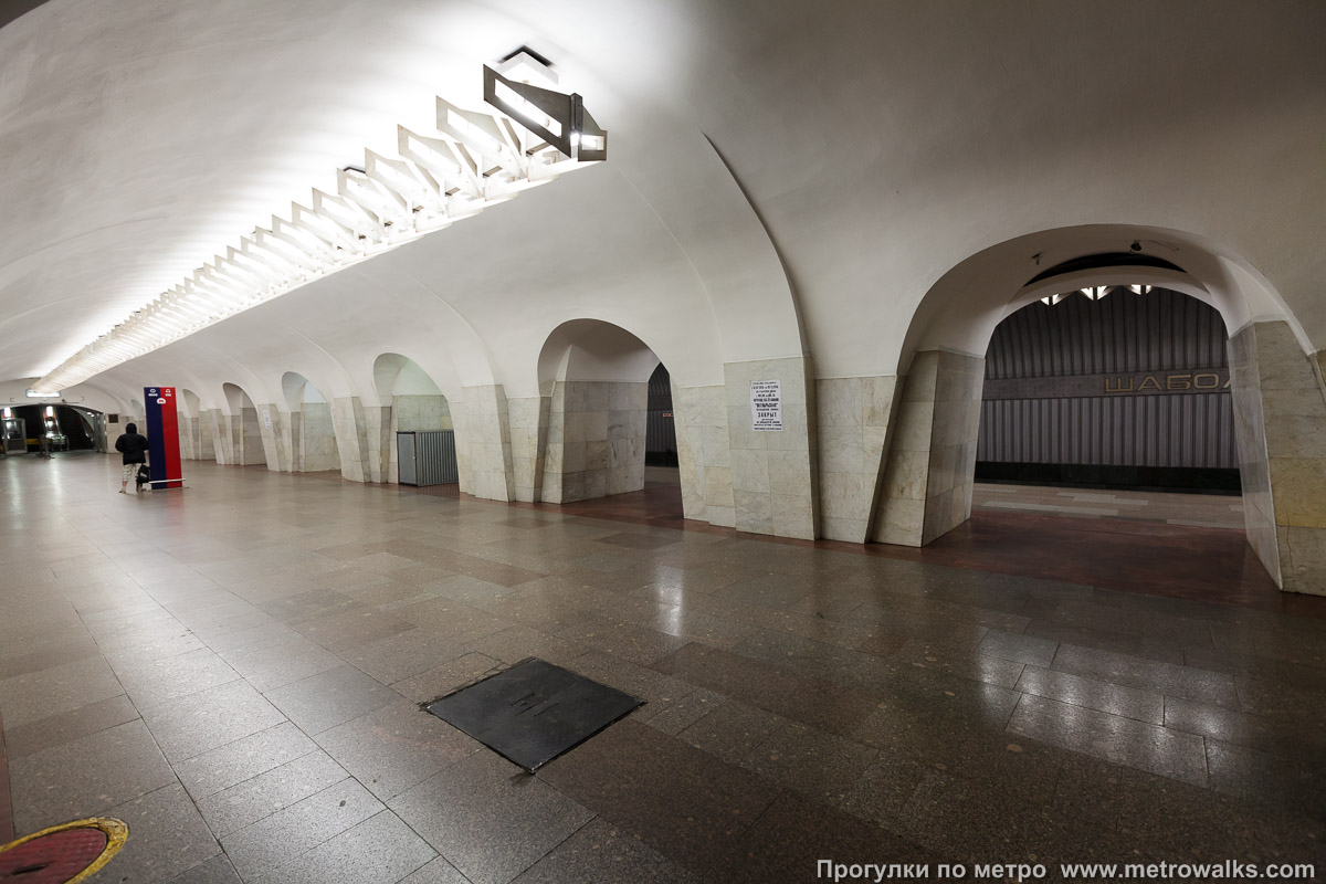 Фотография станции Шаболовская (Калужско-Рижская линия, Москва). Вид по диагонали.