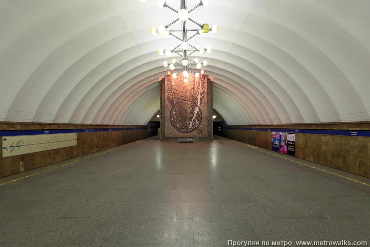 Фотография станции Озерки (Московско-Петроградская линия, Санкт-Петербург). Противоположная от входа часть станции.