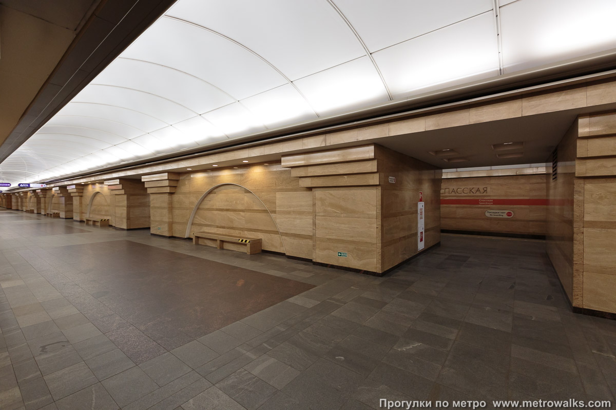 Фотография станции Спасская (Правобережная линия, Санкт-Петербург). Вид по диагонали.